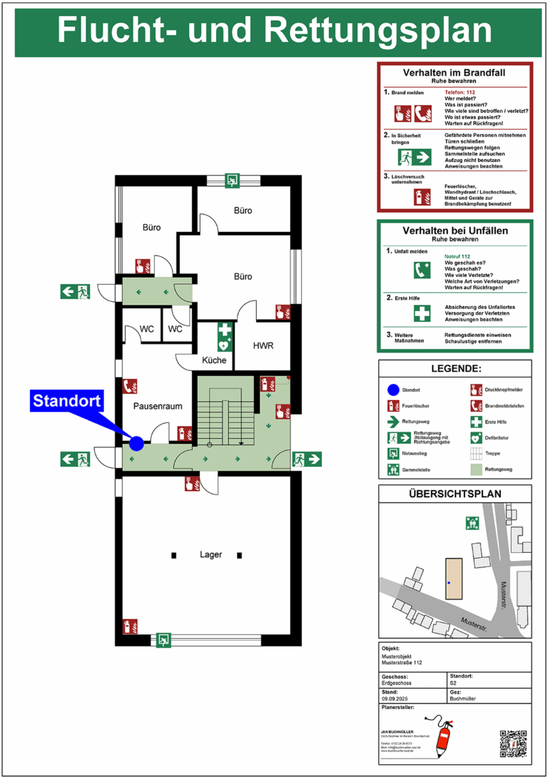 Flucht- und Rettungspläne erstellen